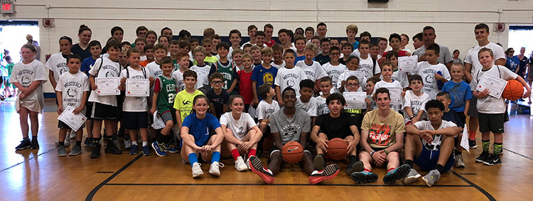 Basketball Group Huddle